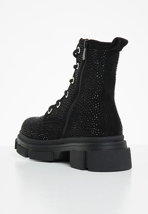 SISSY BOY - Step up boot - black