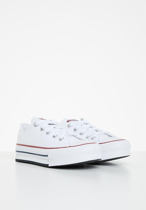 Converse - Chuck Taylor All Star eva lift canvas platform ox - white/garnet/navy