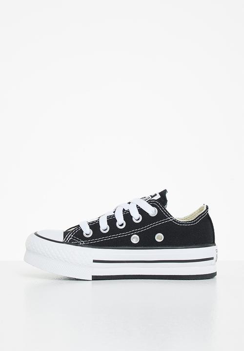 Converse - Chuck Taylor All Star eva lift canvas platform ox - black & white