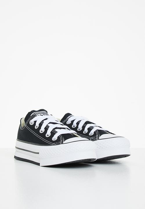 Converse - Chuck Taylor All Star eva lift canvas platform ox - black & white