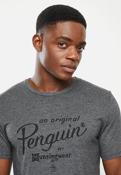 Original Penguin - Munsingwear tee - charcoal heather