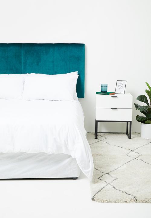 Sixth Floor - 144 tc 100% cotton duvet cover set - white