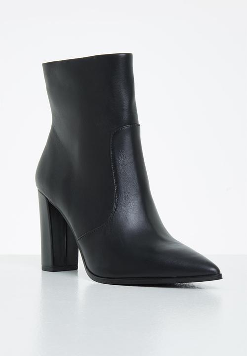 Steve Madden - Negotiate leather ankle boot - black