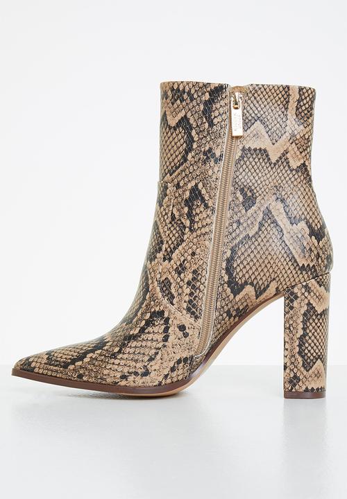 Steve Madden - Negotiate ankle boot - beige & black 