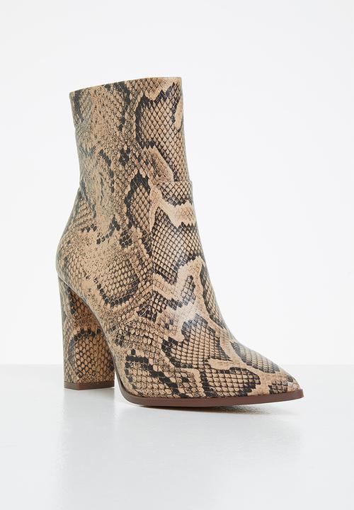 Steve Madden - Negotiate ankle boot - beige & black 