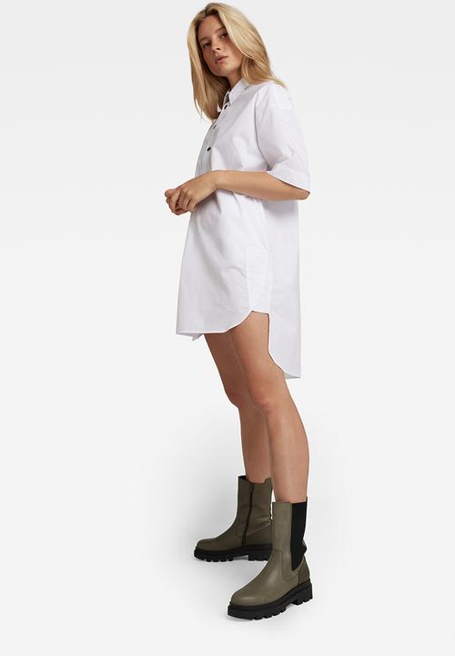 G-STAR - Shirt dress - white