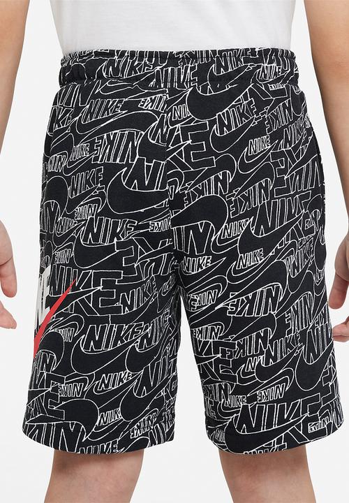 Nike - Nkb b nsw nike read aop short - black