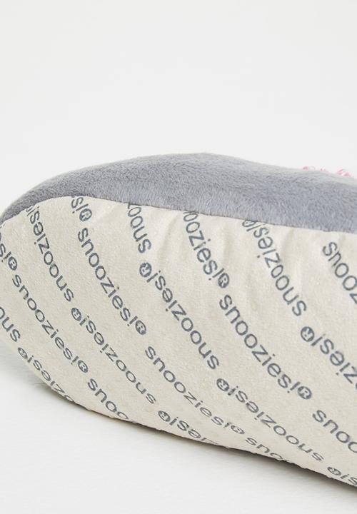 snoozies!® - Awesome mom slipper - grey & pink