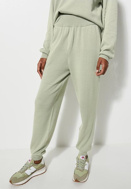 Superbalist - Knitwear jogger  - sage