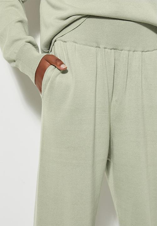 Superbalist - Knitwear jogger  - sage