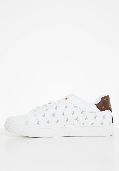 POLO - Tonal monogram sneaker - white