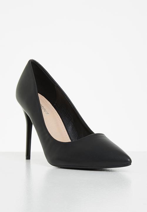 Glamorous - Barely there stiletto court - black