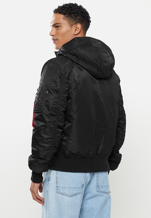 Alpha Industries - Ma-1 hooded puffer - black & white