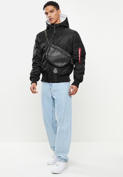 Alpha Industries - Ma-1 hooded puffer - black & white