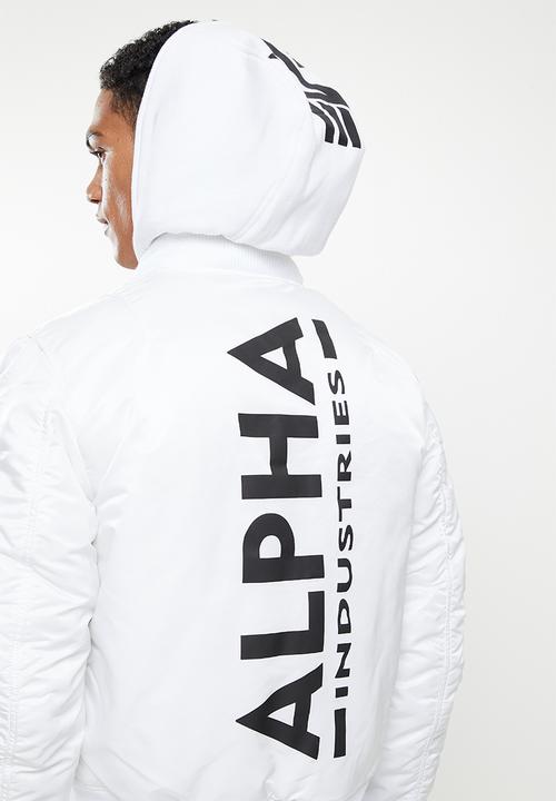 Alpha Industries - Ma-1 zh backprint - white