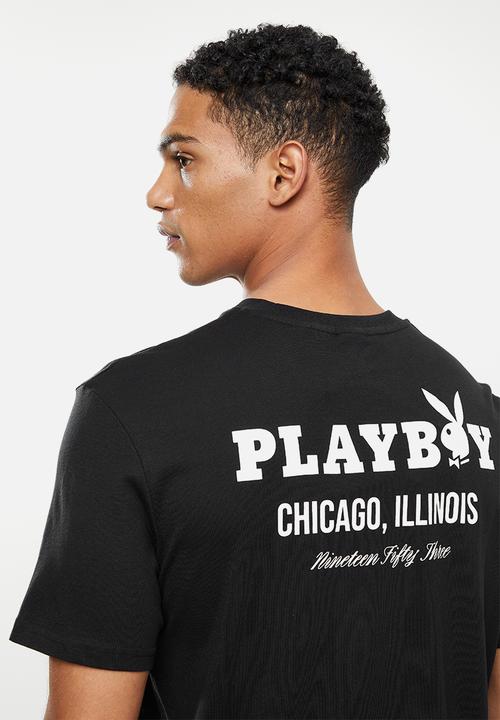 Only & Sons - Onsplayboy red short sleeve tee - black