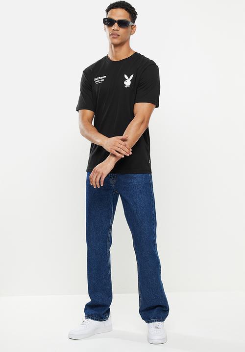 Only & Sons - Onsplayboy red short sleeve tee - black
