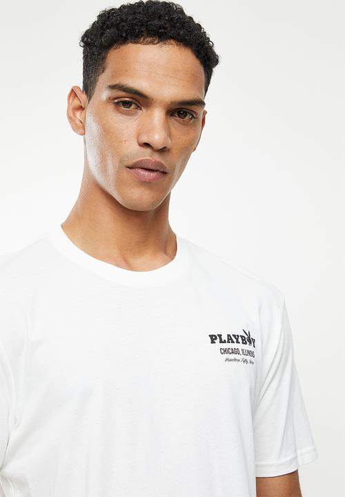 Only & Sons - Onsplayboy red short sleeve tee - white print