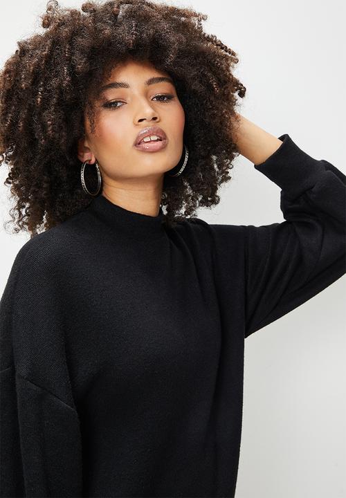 Blake - Shift cut and sew mini dress - black