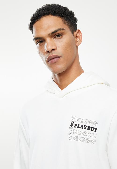 Only & Sons - Onsplayboy reg hoodie sweat - white