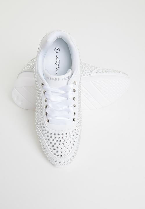 SISSY BOY - Bling fever sneaker - white