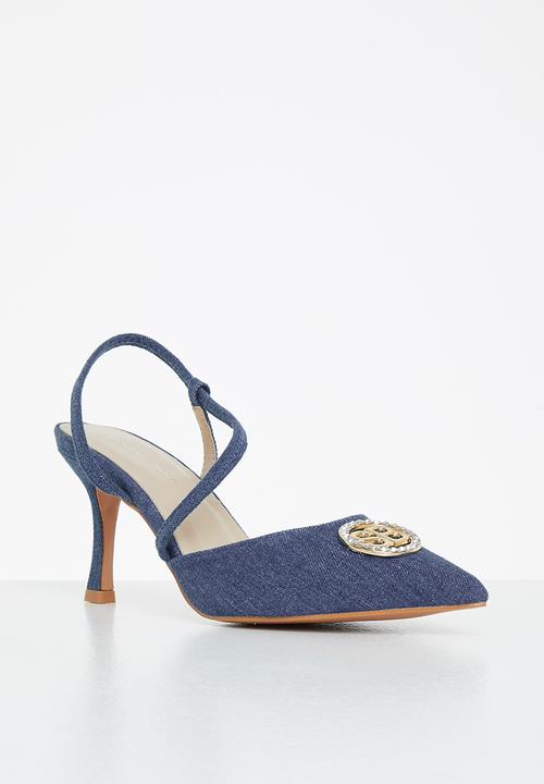 SISSY BOY - Denim diaries heel - blue denim