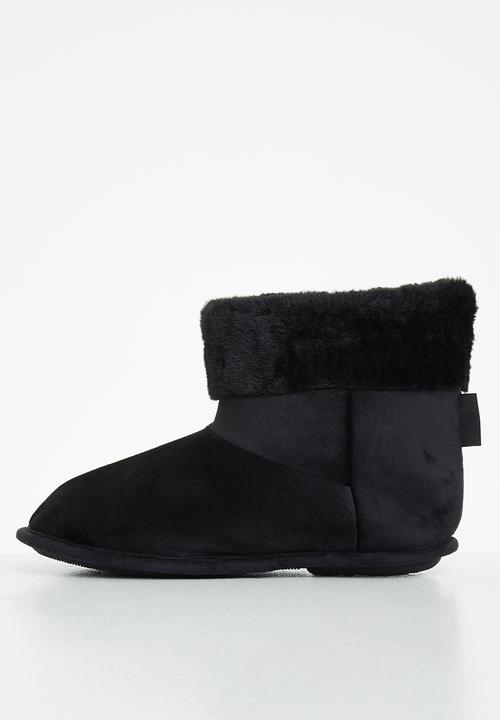 Hush Puppies - Casa slipper boot - black 