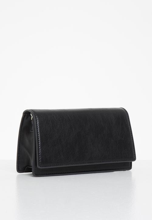 MANGO - Flap chain bag - black