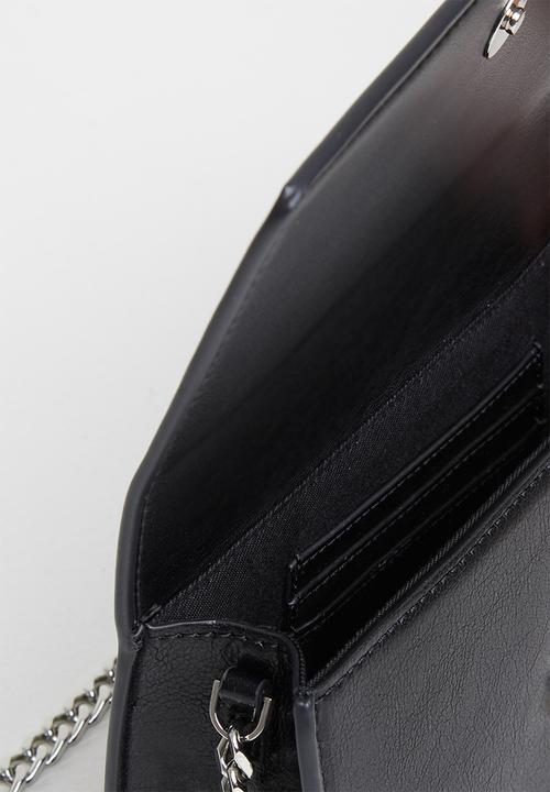 MANGO - Flap chain bag - black