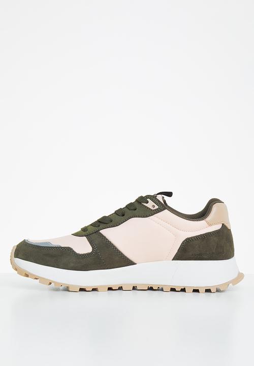 G-STAR - Theq run ctr w - light pink & olive 