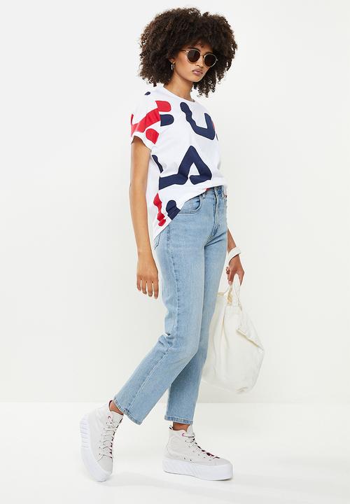 FILA - Sienna aop T-shirt - white