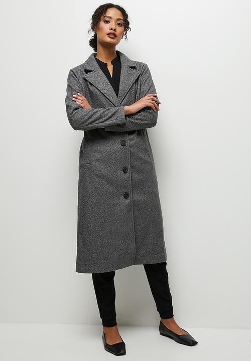 edit - Herringbone coat - grey 
