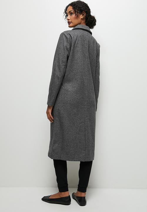 edit - Herringbone coat - grey 
