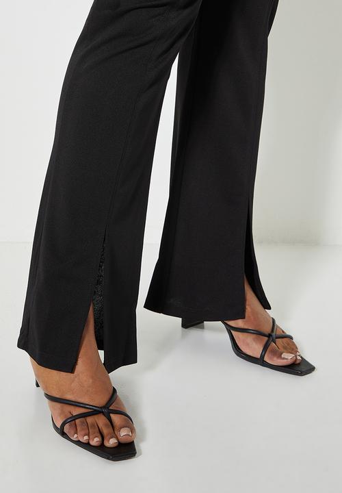 Superbalist - Split front trouser - black