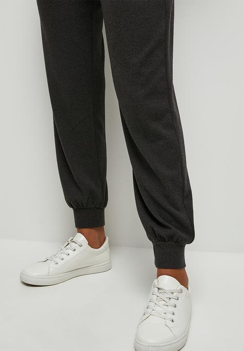edit - Warm handle cuffed jogger - charcoal