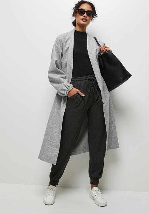 edit - Warm handle cuffed jogger - charcoal
