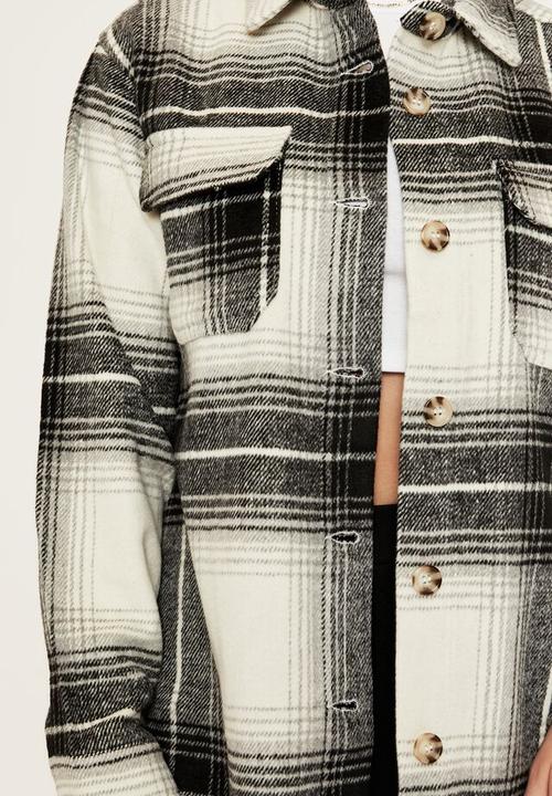 Supré  - Allegra shacket - black & white check