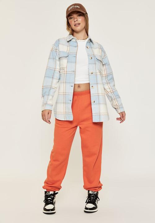 Supré  - Allegra shacket - gigi check pale blue