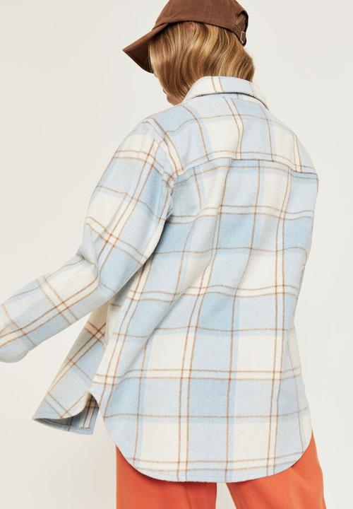 Supré  - Allegra shacket - gigi check pale blue