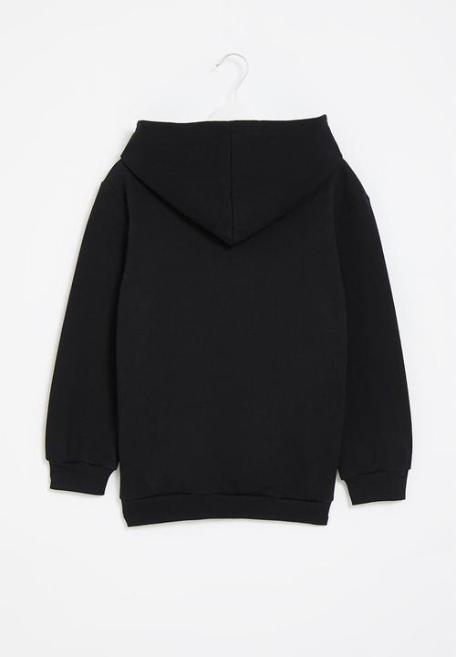 Superbalist - Boys hooded smiley sweatshirt - black & yellow