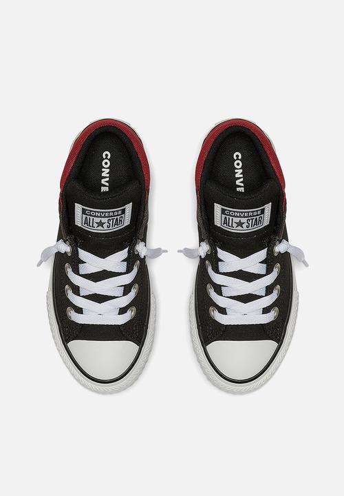 Converse - Chuck taylor all star axel canvas + textile - black & red