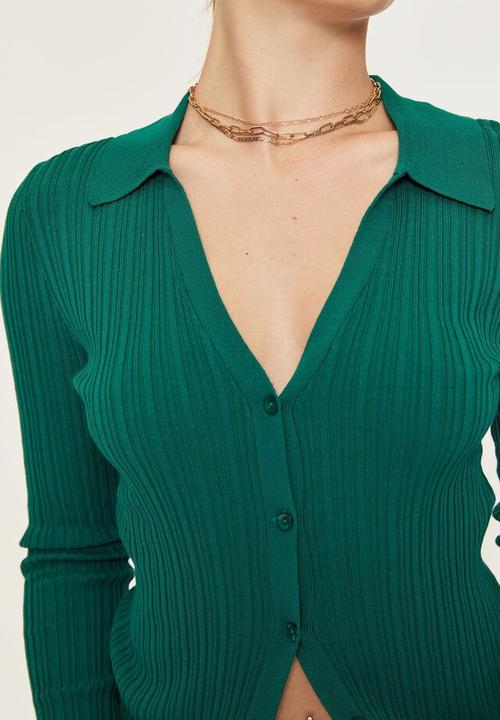 Supré  - Heather long sleeve knit shirt - bottle green
