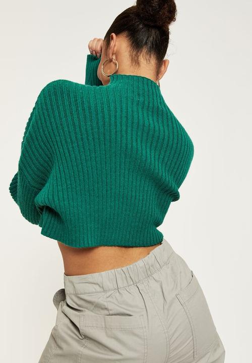 Supré  - Mila mock neck knit - bottle green