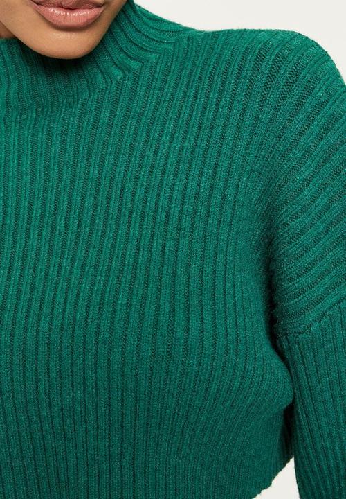 Supré  - Mila mock neck knit - bottle green