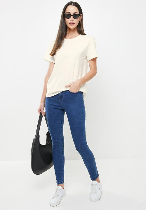 POLO - Wmn short sleeve equestrian tee - stone