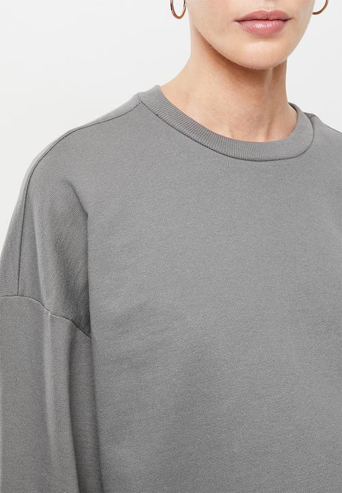 Superbalist - Maternitiy nursing crew neck - gunmetal grey