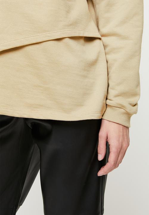 Superbalist - Maternitiy nursing crew neck - cobble stone