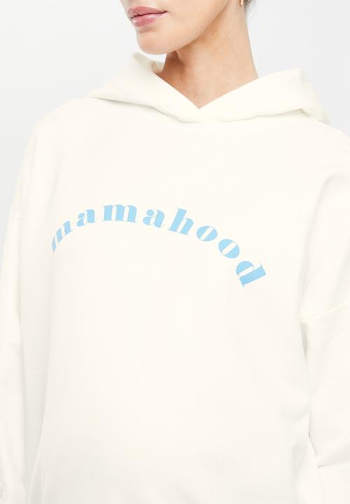 Superbalist - Maternity graphic hoodie  - ecru