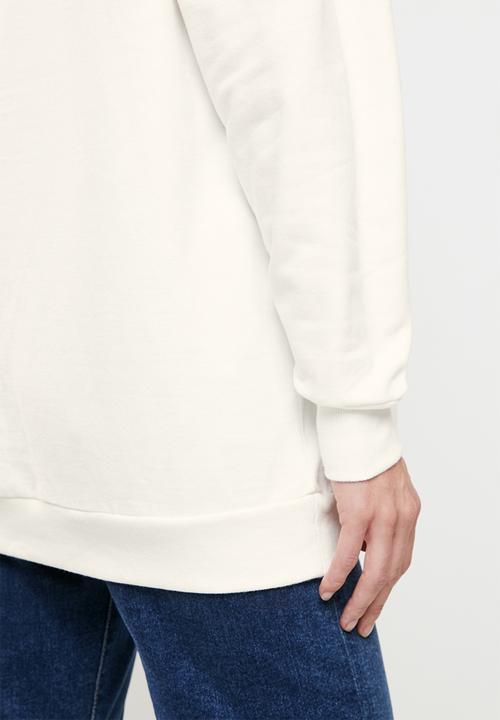 Superbalist - Maternity graphic hoodie  - ecru