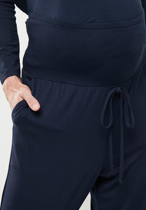 edit Maternity - Maternity drop crotch jogger - navy